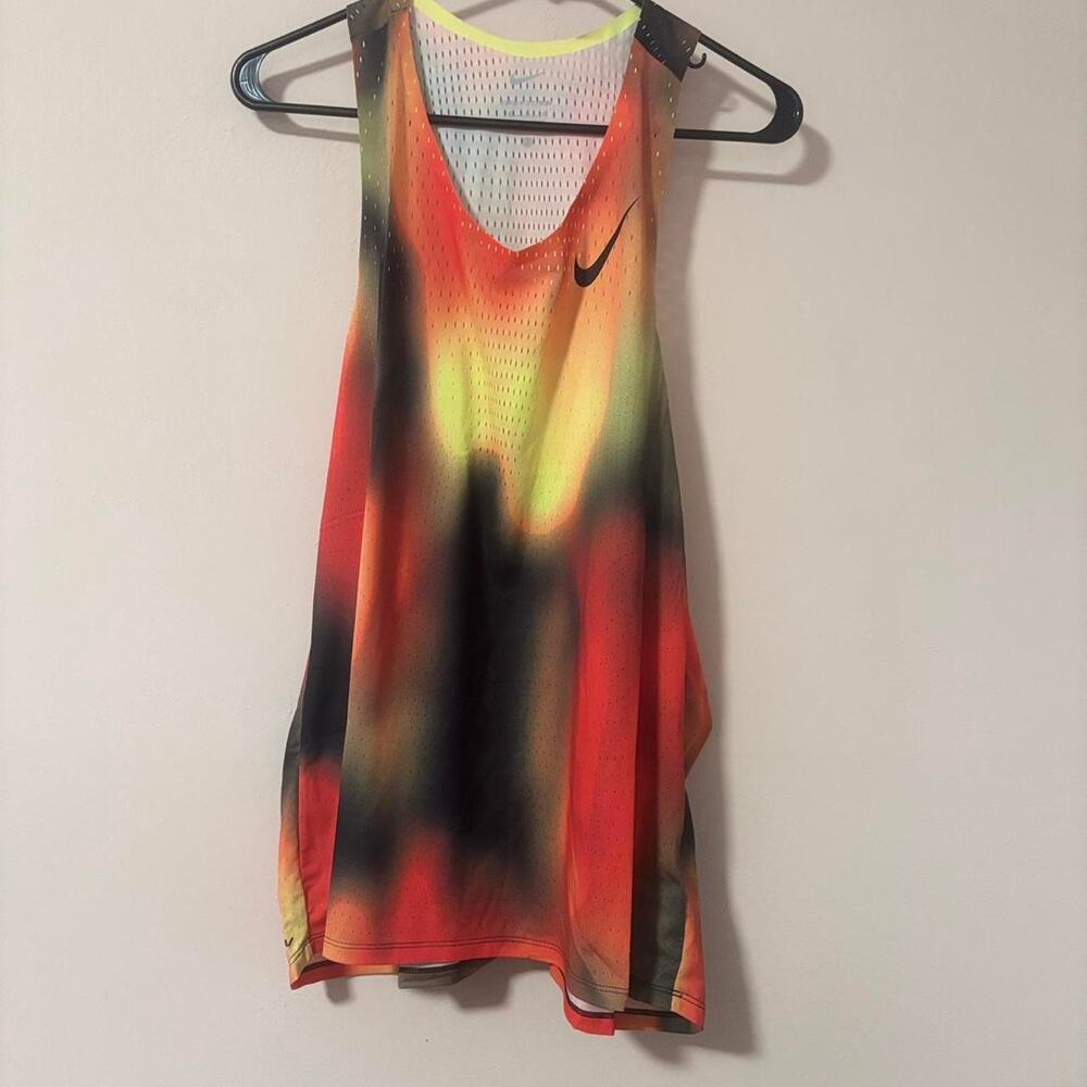 Nike running tank multicolor redgreen